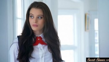 Lusty schoolgirl Holly Hendrix gets her ass banged after school